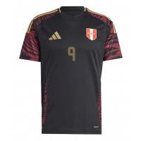 Camiseta Perú Paolo Guerrero #9 Visitante Equipación Copa America 2024 manga corta